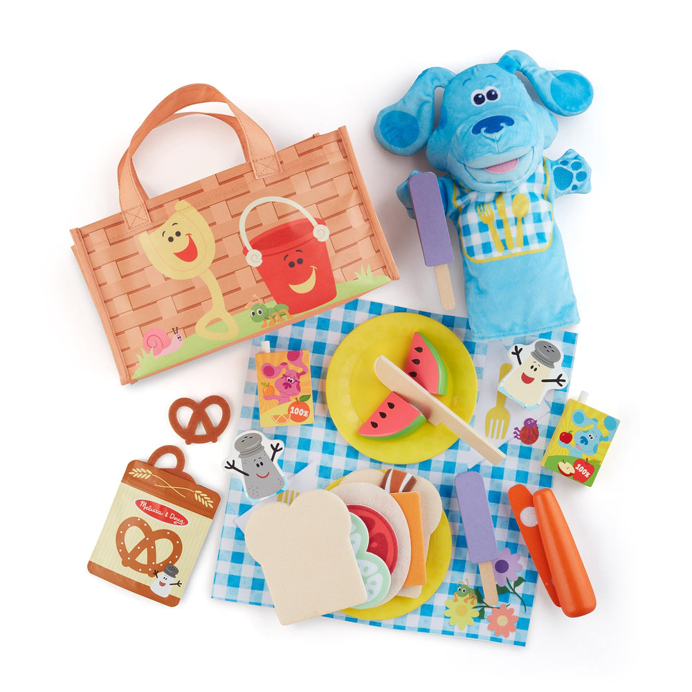 Melissa & Doug Blues Clues You picnic blanket and food for imaginative play with friends