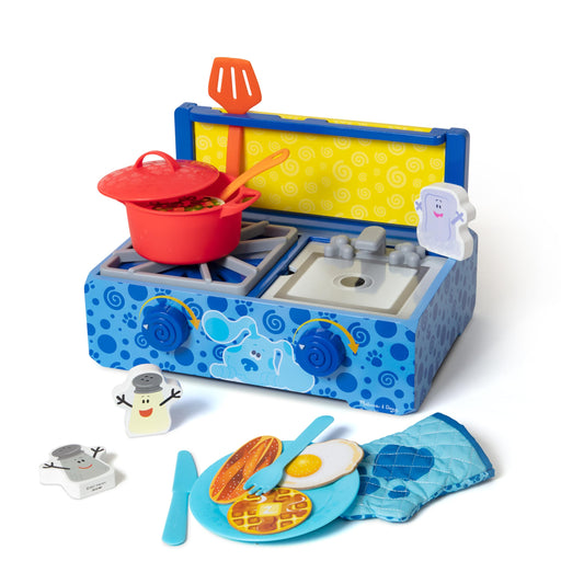 Melissa & Doug Blue's Clues & You wooden stovetop for imaginative play