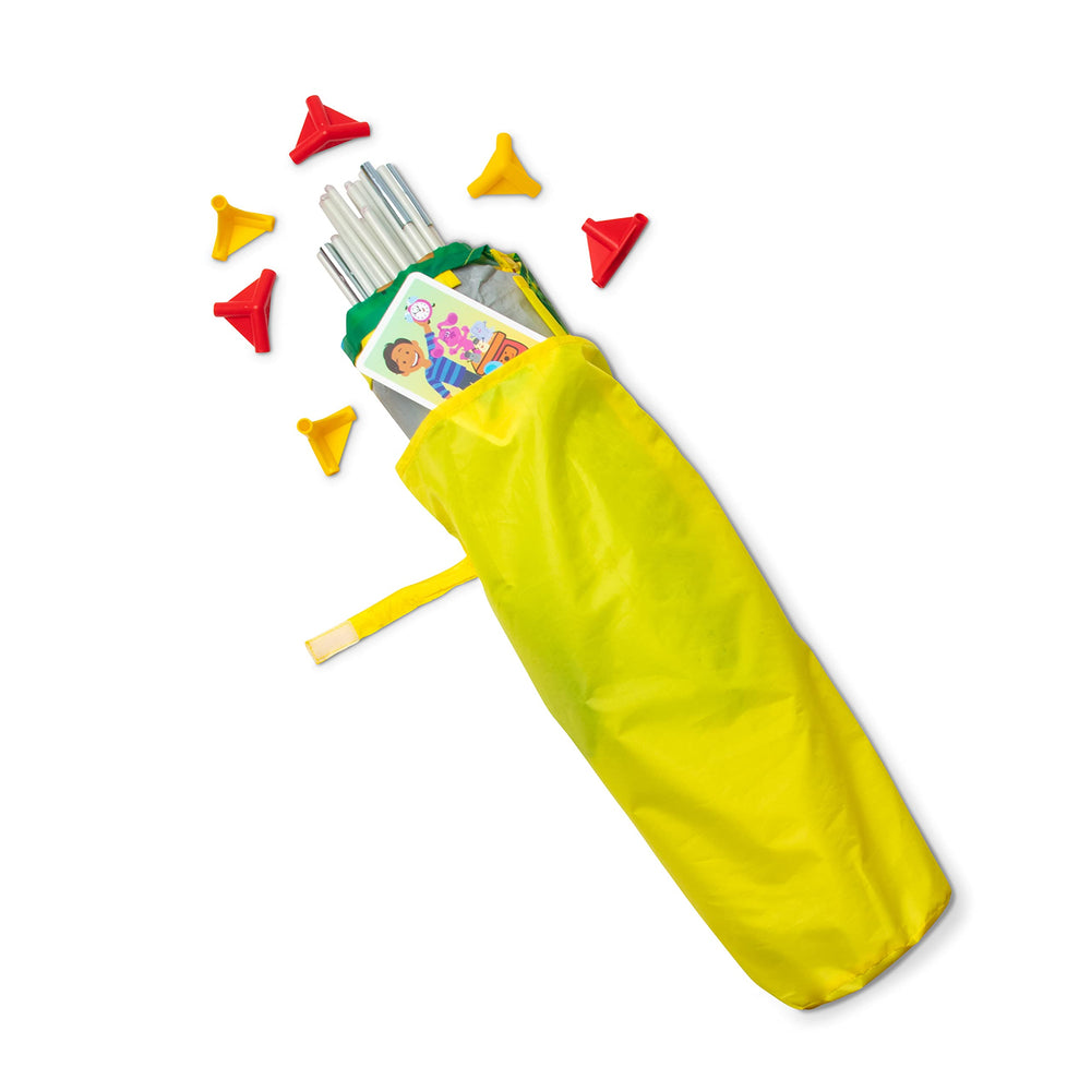 Melissa & Doug Blues House tent vivid exterior artwork enhances pretend play
