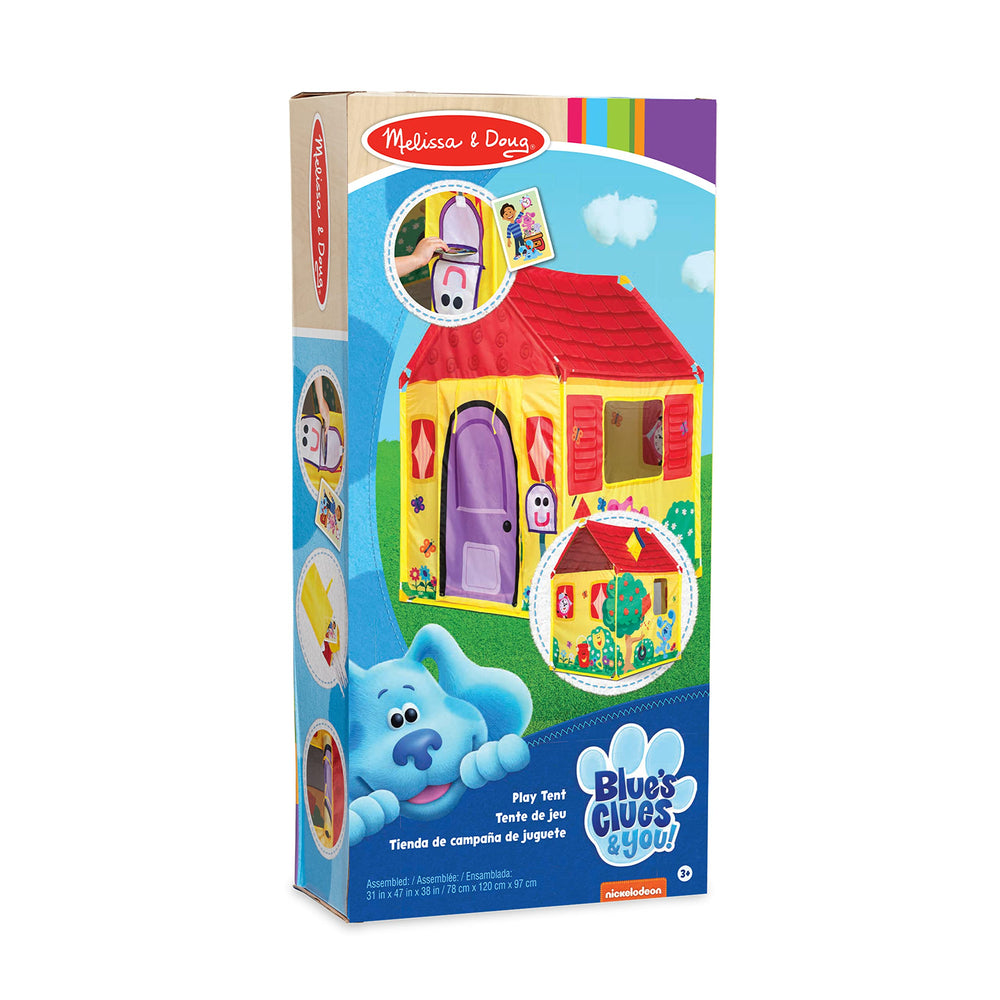 Melissa & Doug Blues House tent storage tote for easy cleanup