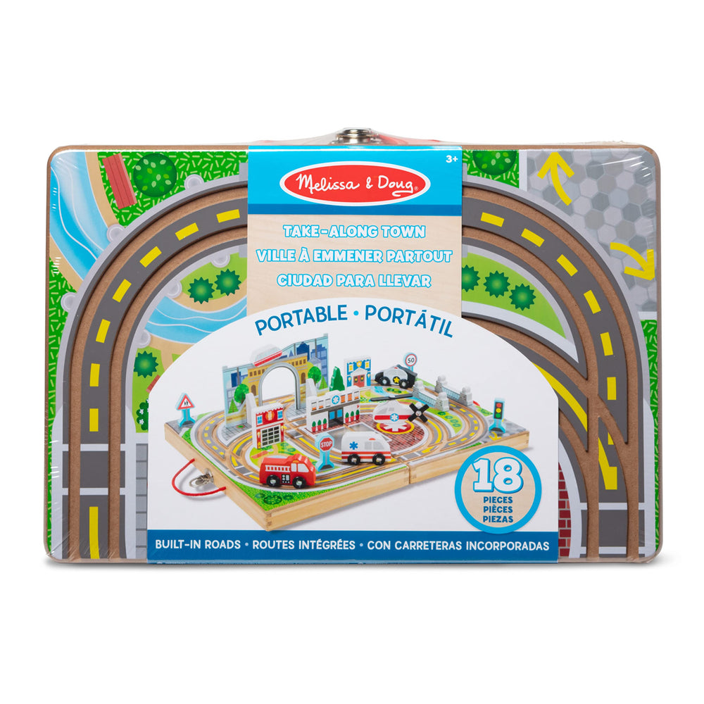 Melissa & Doug bridge and tunnel with monorail enhance play.