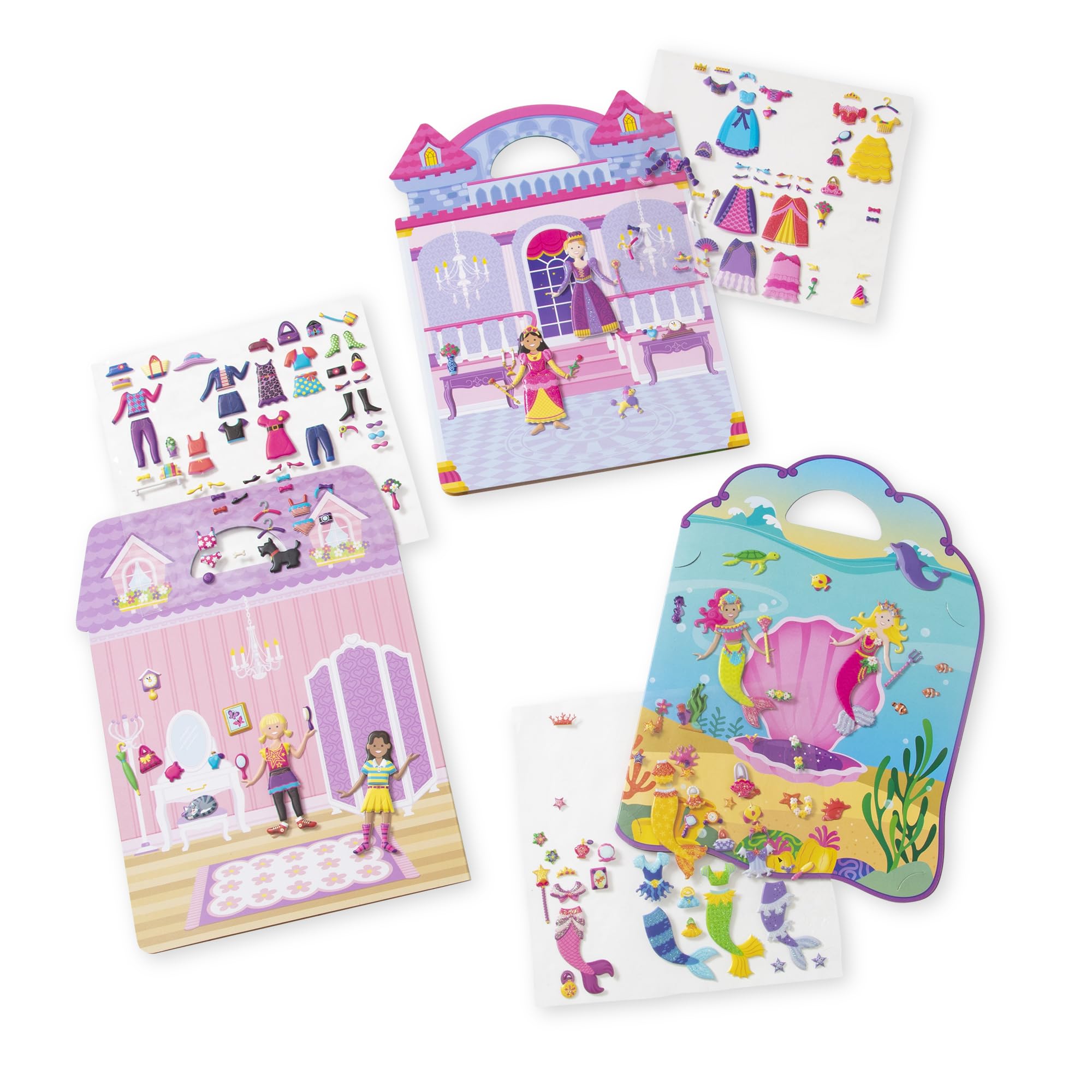Melissa & Doug built-in travel handle makes play on the go easy.