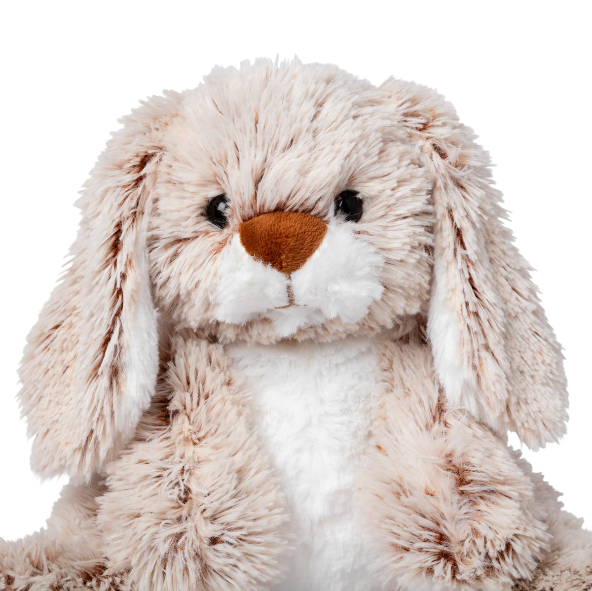 Melissa & Doug Burrow Bunny plush with floppy ears for comforting hugs.