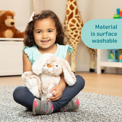 Melissa & Doug Burrow Bunny soft texture that's easy to clean after adventures.