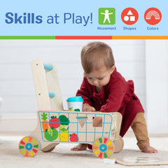 Melissa & Doug colorful wooden shapes encourage sorting, color and shape recognition.