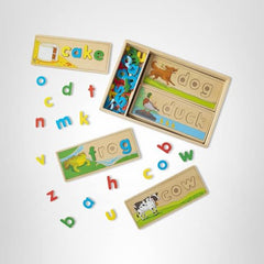 Melissa & Doug See & Spell letters can be used for stenciling and crafts.