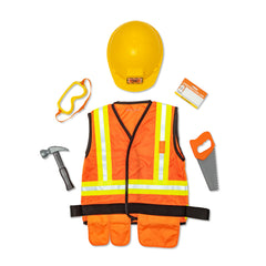 Melissa and Doug construction worker vest for kids, durable and machine washable.