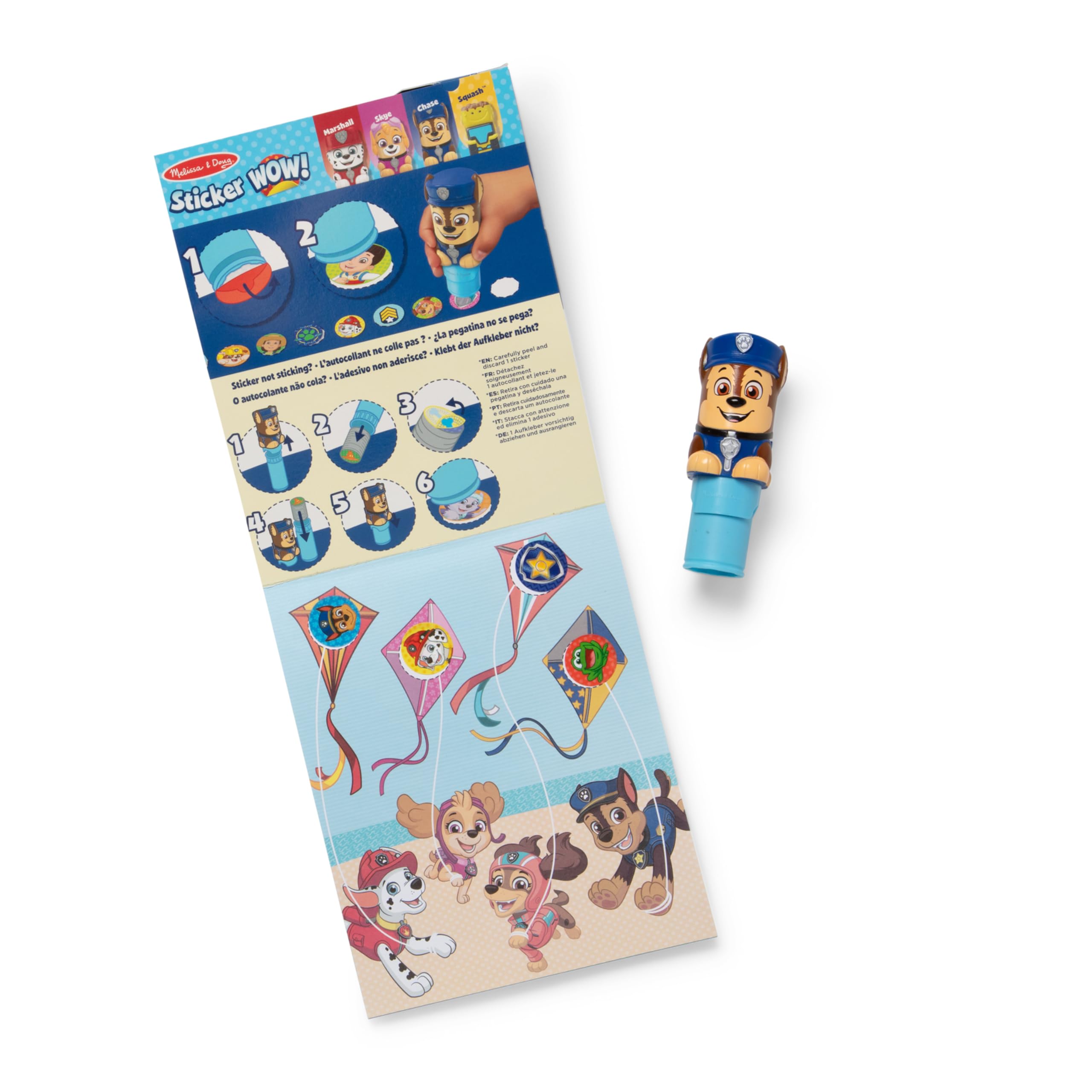 Sticker Wow activity pages guiding counting and matching activities.