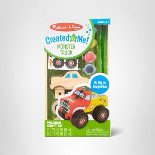 Open-ended Melissa & Doug Monster Truck supports exploration and pride in results.