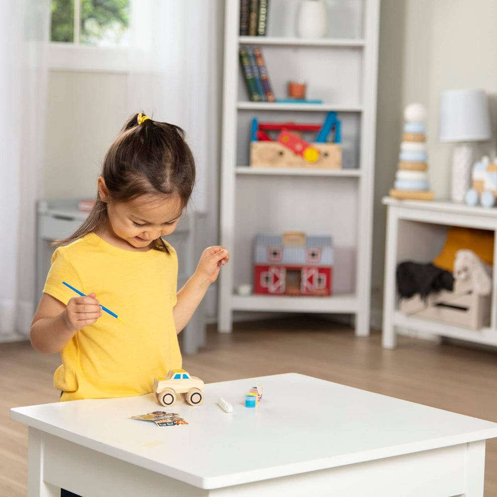 Melissa & Doug Monster Truck wheels and axles kit enables smooth, confident assembly.