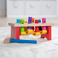 Melissa & Doug Deluxe Pounding Bench gift-ready option for birthdays and holidays