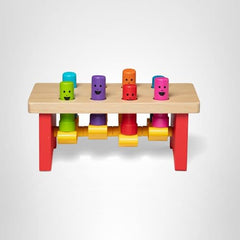 Melissa & Doug Deluxe Pounding Bench promotes fine motor skills through active play