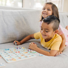 Melissa & Doug Disney peg puzzles letters pegs: sturdy grip helps little hands pick pieces.