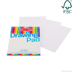 Melissa & Doug Drawing Pad works well with pencils, markers, and crayons