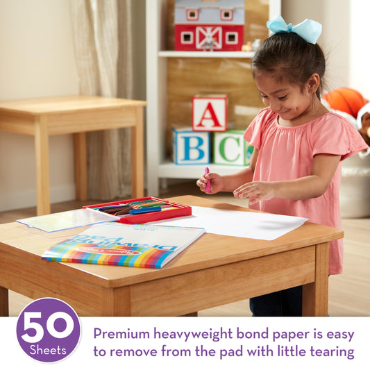 Melissa & Doug Drawing Pad features easy-remove pages for sharing finished artwork