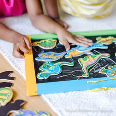 Easy-to-organize Melissa & Doug dinosaurs for kids