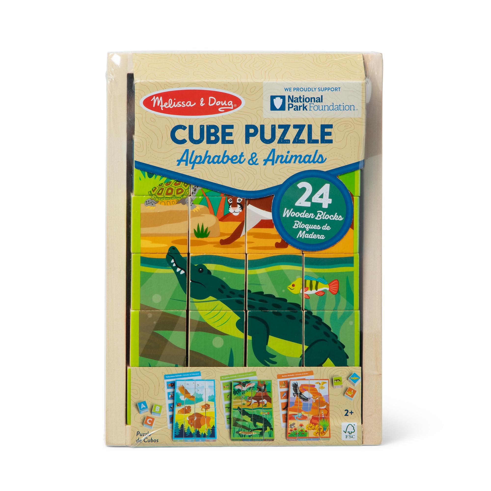 Melissa & Doug identification guides in English and Spanish for language learning
