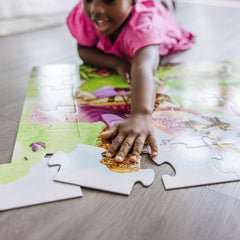 Melissa and Doug Fairy Tale Castle puzzle gift-ready packaging suitable for gifting.