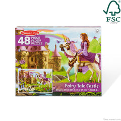 Melissa and Doug puzzle features easy-clean surface for quick wipe-downs.