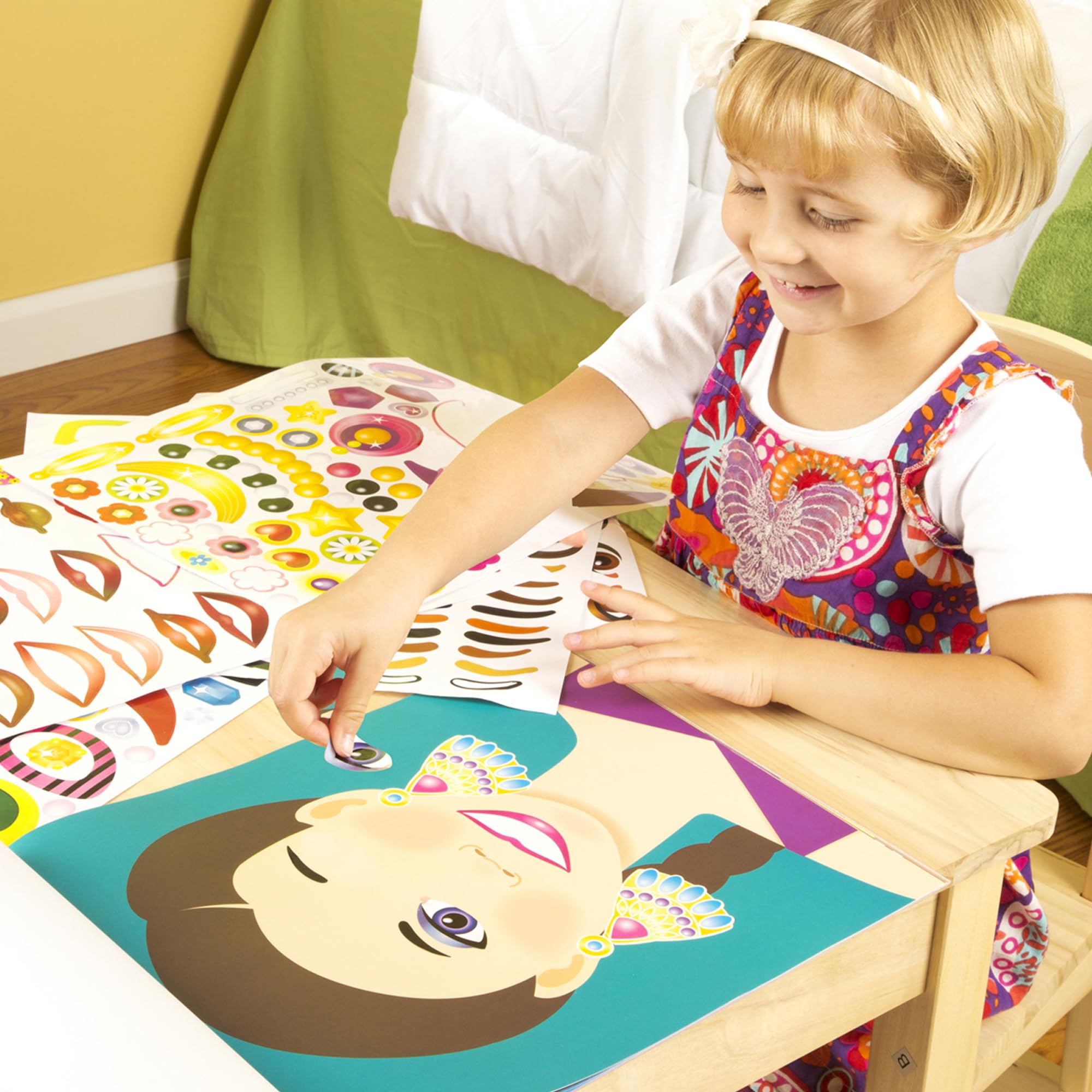 Melissa & Doug sticker sheets with fashion accessories for mix-and-match looks