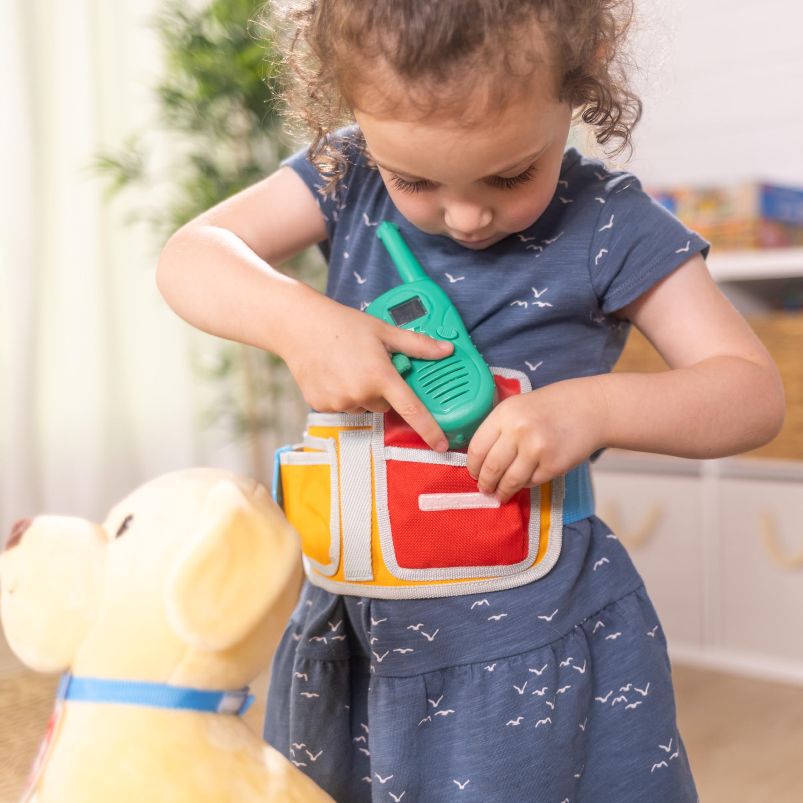 First aid kit accessories inspire careful, pretend medical care play.