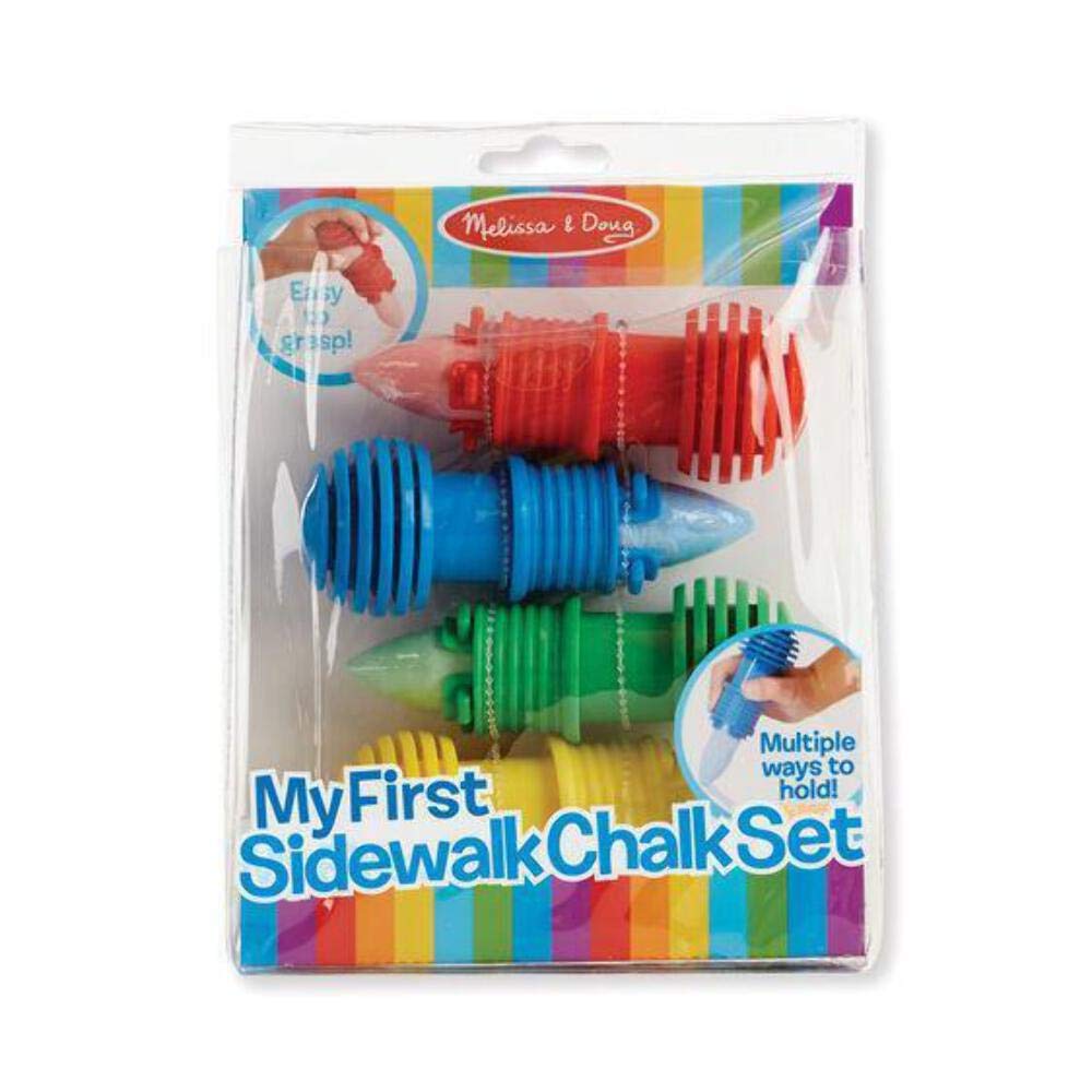 Melissa & Doug chalk sticks in bright colors for easy, beginner-friendly drawing.