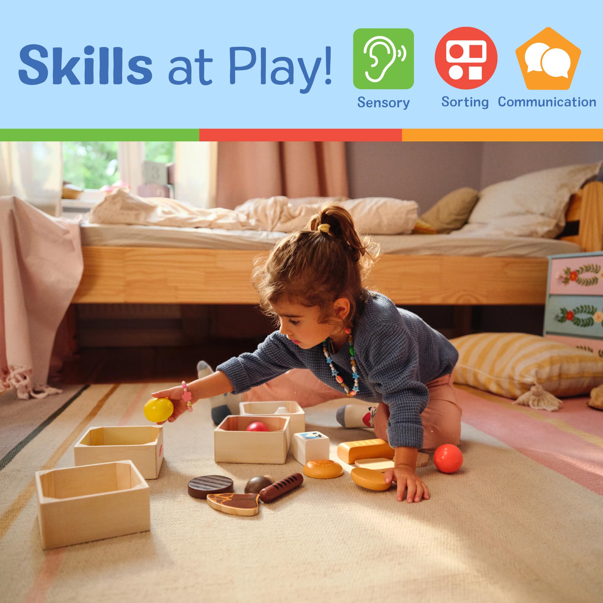 Cheese piece from Melissa & Doug Food Groups for versatile pretend meals.