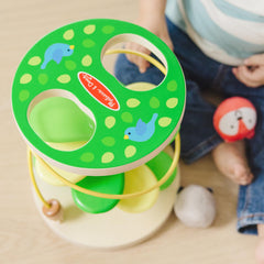 Melissa & Doug wooden treehouse uses FSC-certified materials for eco-friendly play.