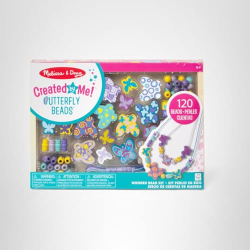 Hand-on craft time with Melissa & Doug butterfly bead set