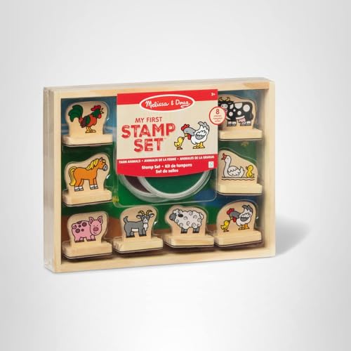 Melissa & Doug green brown ink pads offer vibrant washable stamping