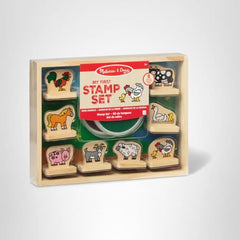 Melissa & Doug green brown ink pads offer vibrant washable stamping