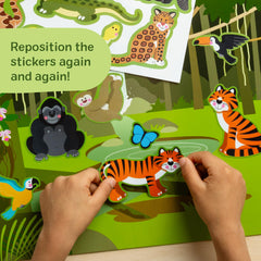 Melissa & Doug habitat stickers: dinosaur and pond stickers fuel retro fun.