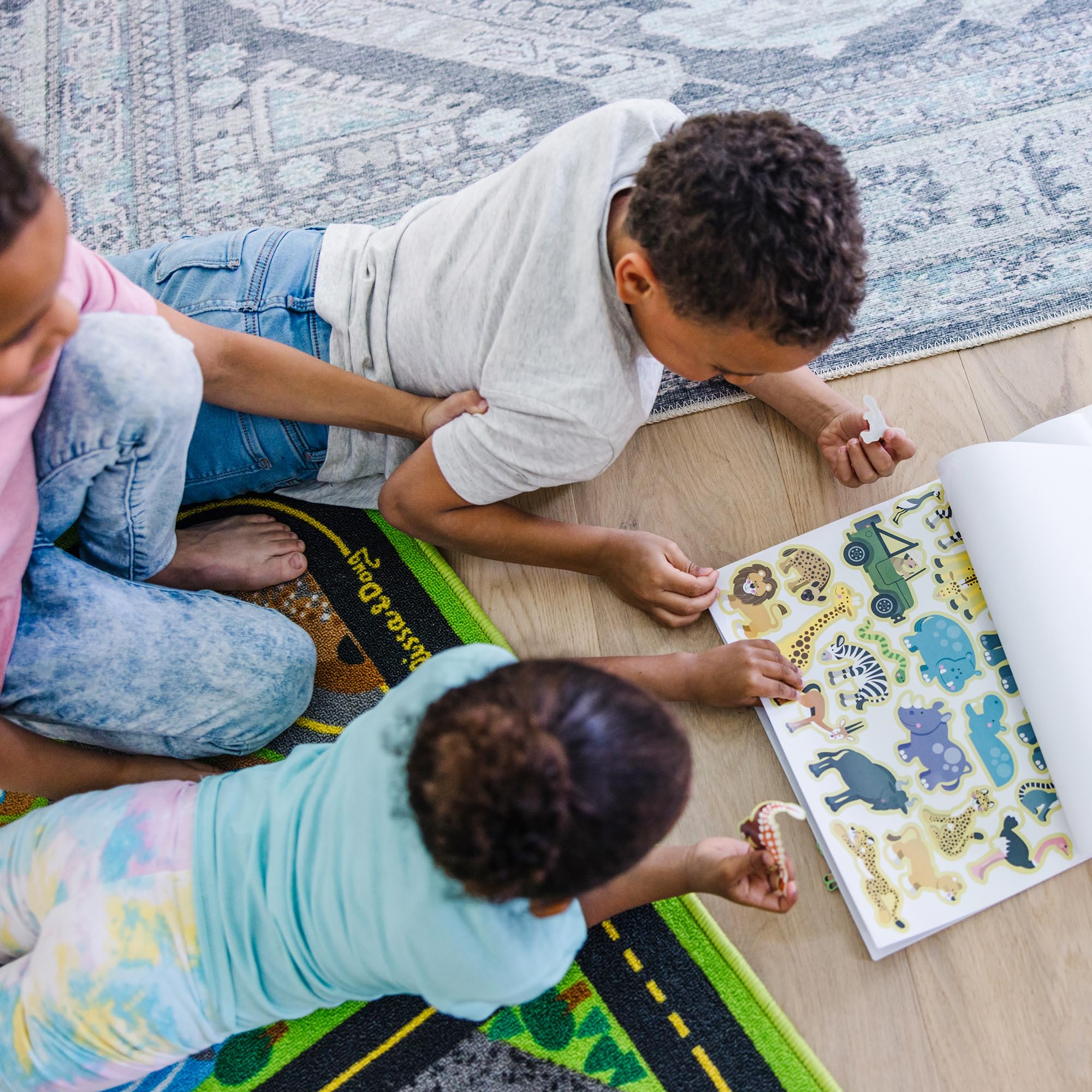 Melissa & Doug habitat stickers: prehistoric landscape sparks creative storytelling.