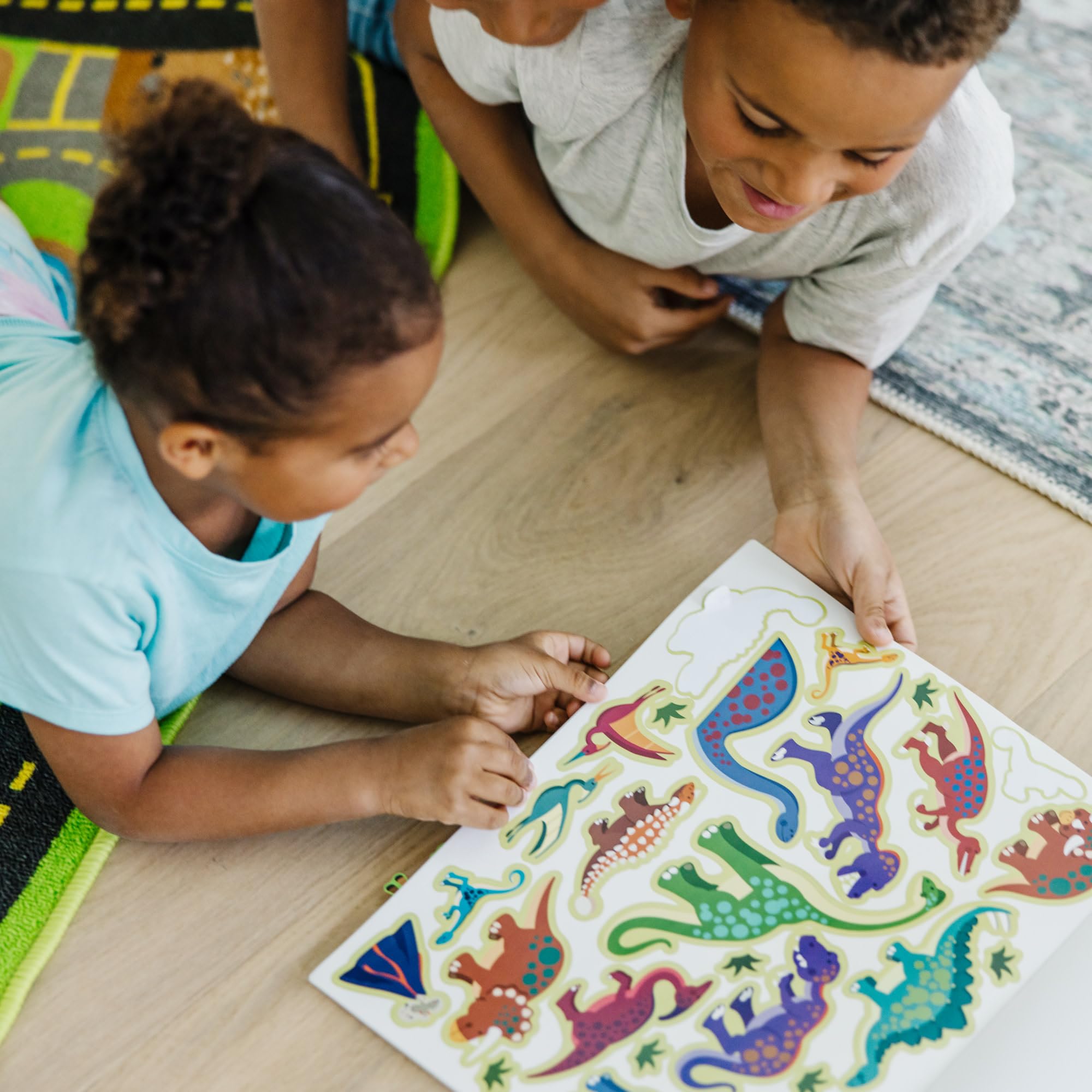 Melissa & Doug habitat stickers: repositionable design for endless retellings.