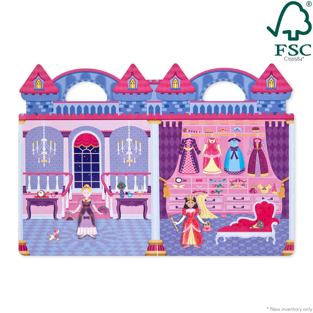 Melissa and Doug jewelry stickers add glamorous detail to princess scenes.