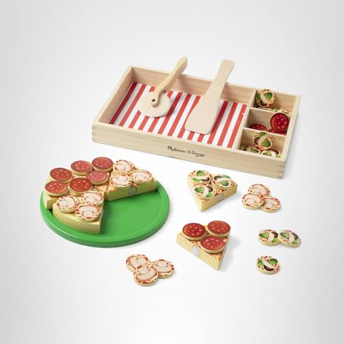 Melissa & Doug kids pizza assembly play encouraging creativity and sharing