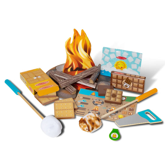 Melissa & Doug Lets Explore Campfire Logs for imaginative pretend play and cozy campsite setups.