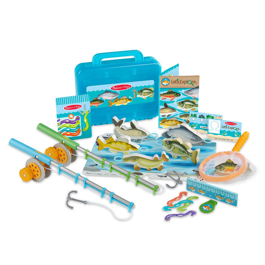 Melissa & Doug Let’s Explore fishing rods for hands-on pretend fishing fun