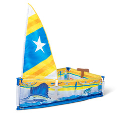 Melissa & Doug Lets Explore Sailboat sail in sturdy fabric for imaginative play.