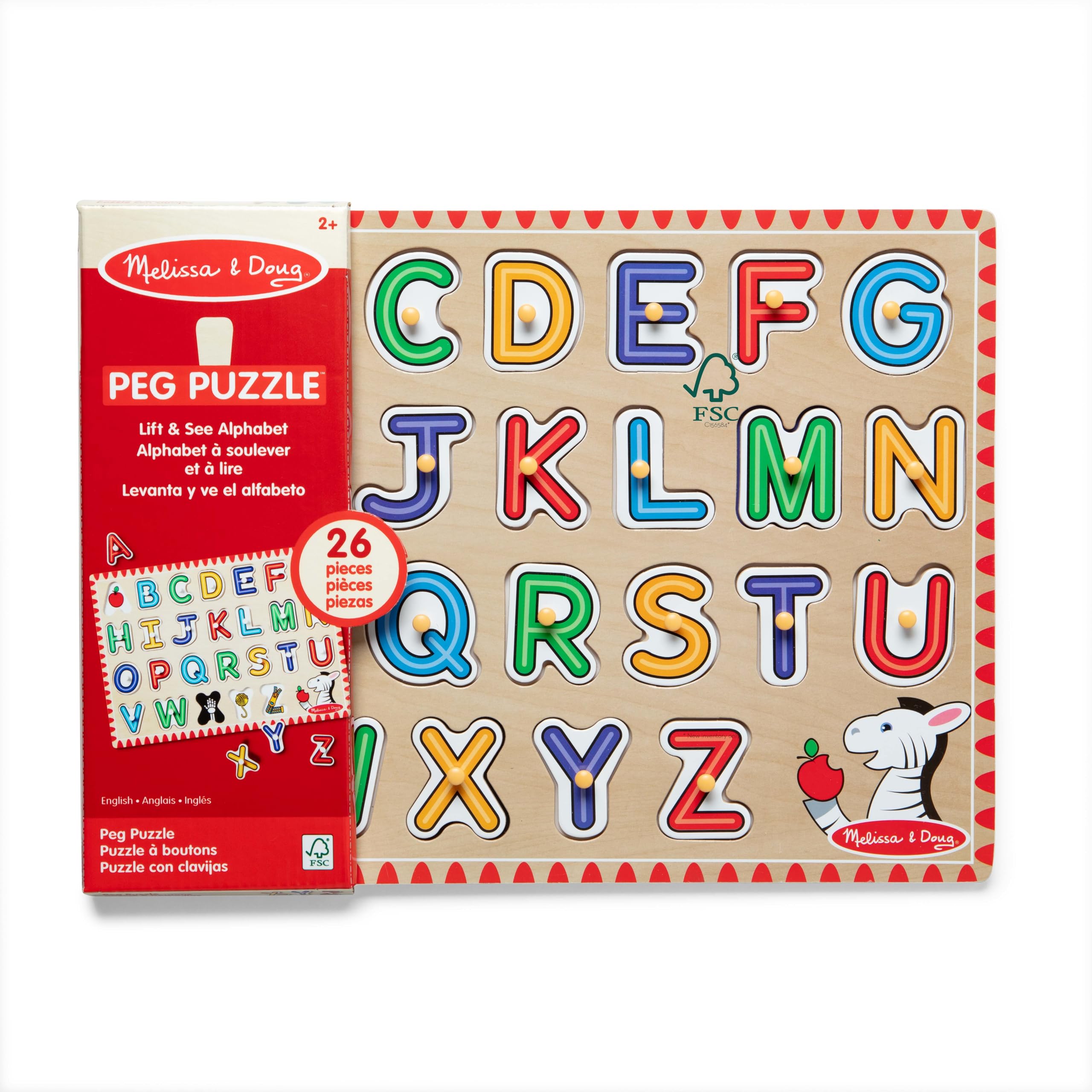 Kid uses easy-grasp pegs during focused play.