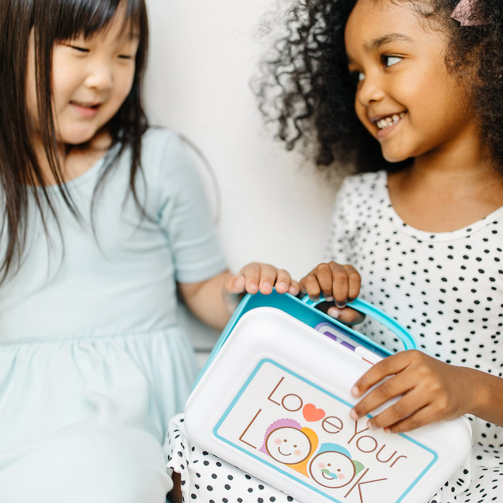 Melissa & Doug Love Your Look empty foundation pump for pretend skincare routines.