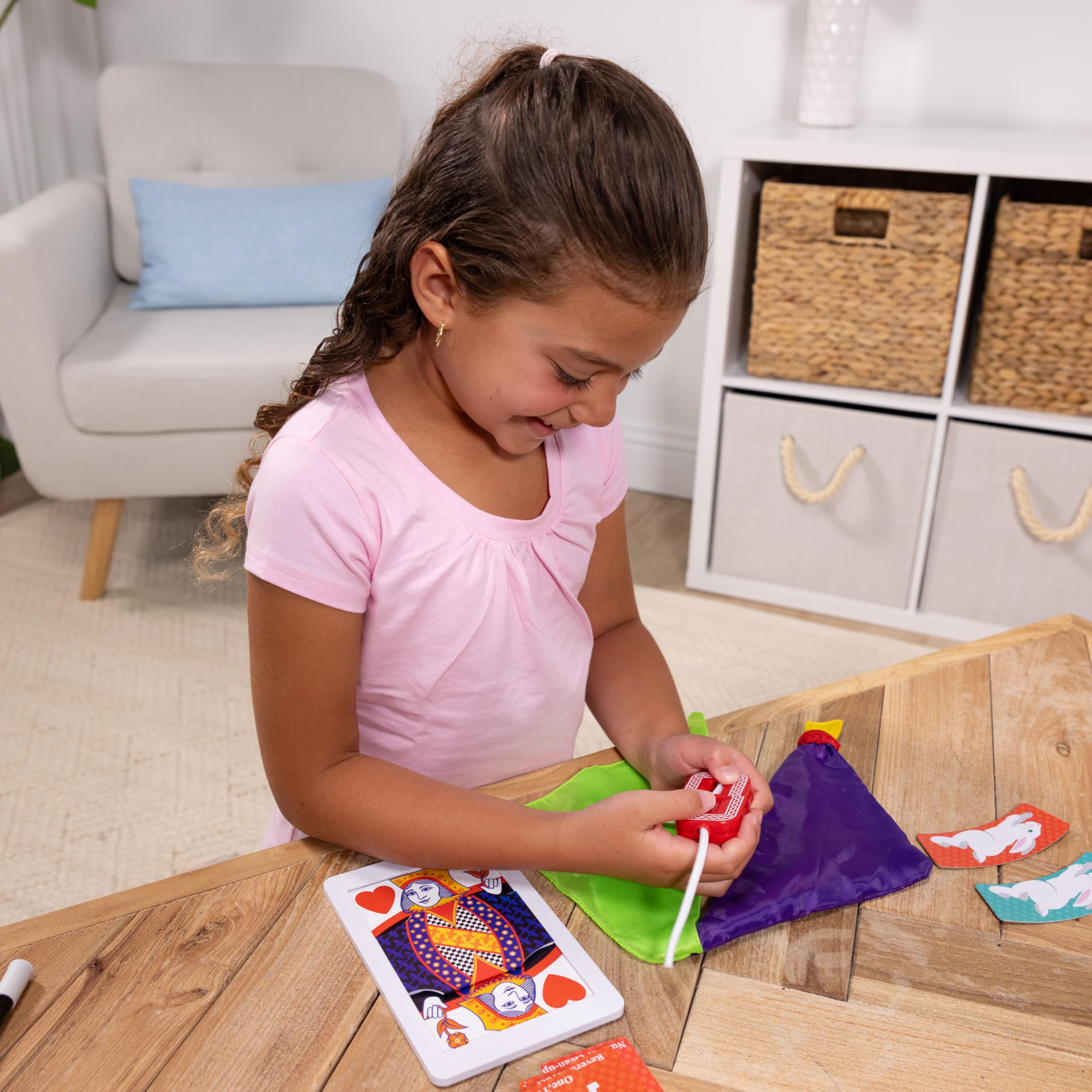 Melissa & Doug Magic in a Snap! Easy-to-follow instructions help kids learn tricks