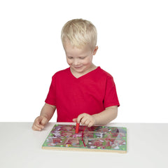 Melissa and Doug Magnetic Wand Number Maze introduces early math concepts through exploration.
