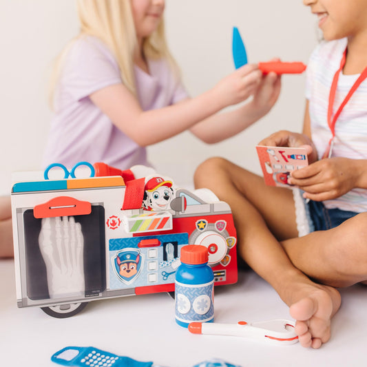 Marshall-themed rolling thermometer supports realistic pretend missions and fine motor practice