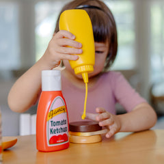 Melissa and Doug mayonnaise bottle adds realistic detail for role-play meals