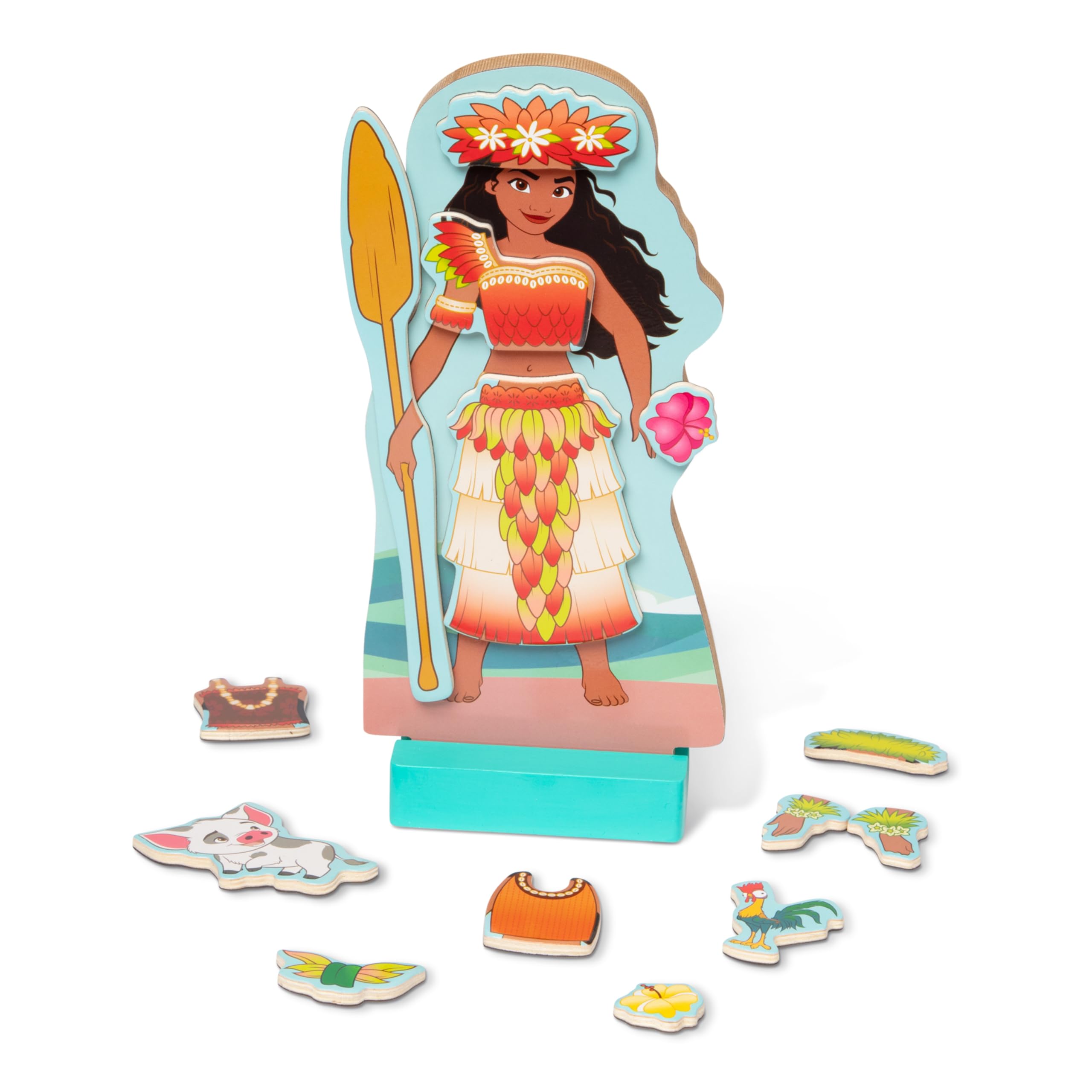 Melissa and Doug Moana magnetic dress-up doll for imaginative storytelling