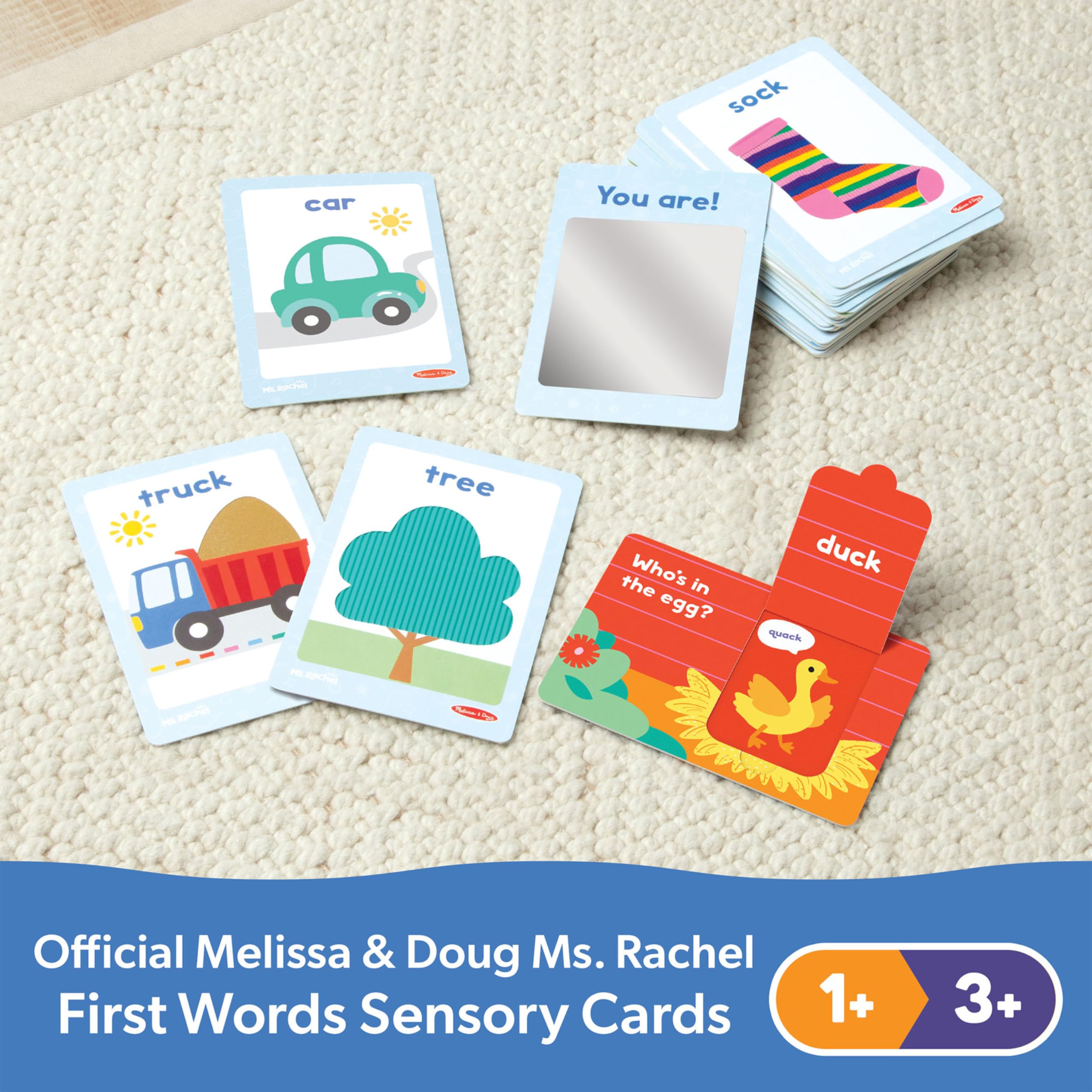 Packaging for Melissa & Doug Ms. Rachel set showcases FSC certified sourcing.