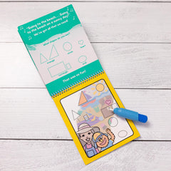 Storage-friendly design keeps water pen tucked inside the pad