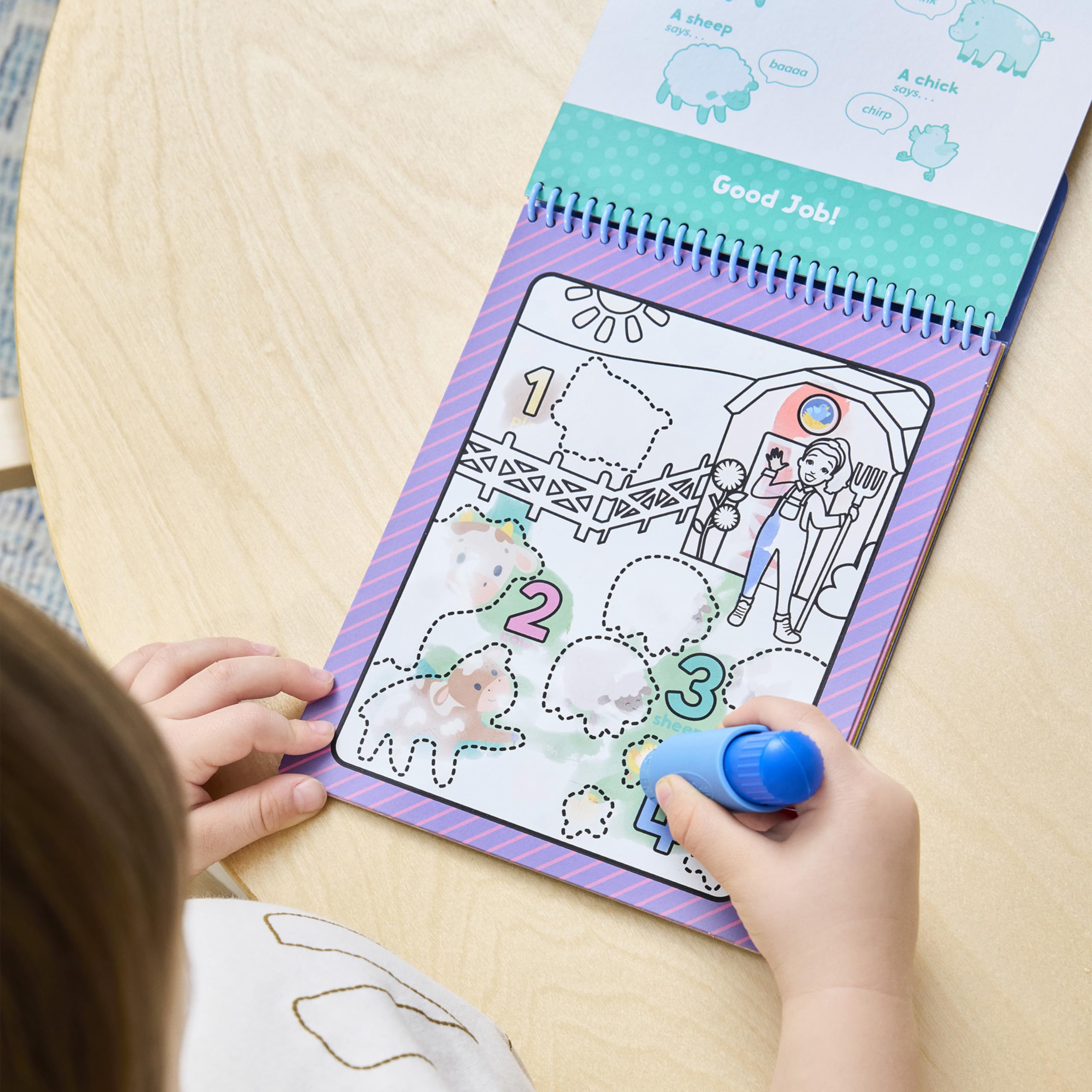 Melissa & Doug Water Wow pen used for easy, mess-free color reveal