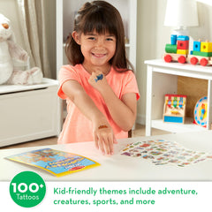 Melissa and Doug blue tattoos add color to pretend pirate, dinosaur, and marine life adventures